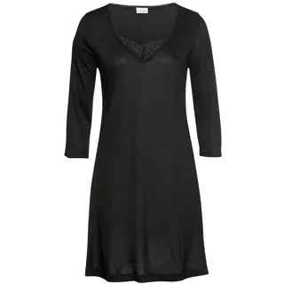 LASCANA Damen Nachthemd schwarz Gr.36/38