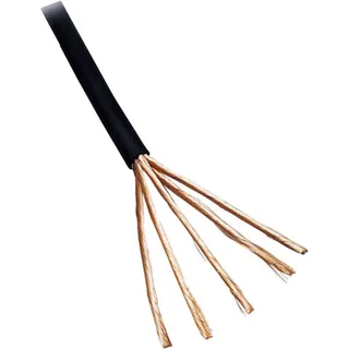 BKL Electronic 1106007/25 Audiokabel 4 x 0.1 mm2 Schwarz