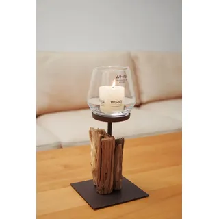 Treibholzwindlicht Raisa aus Teak 30 cm