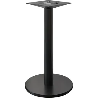 GGM Möbel GGMMÖBEL Nizza | Ø Schwarz | Fuß: Ø 50 cm | Säule: 7,6 x 105 cm