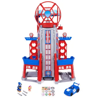 PAW Patrol: Der Mighty Kinofilm, XXL Hauptquartier aus dem Kinofilm, 91cm hoch, inklusive 2 Spielfiguren und 1 Basis Fahrzeug, Licht & Geräusche, Spielzeug geeignet für Kinder ab 3 Jahren