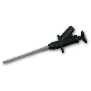 McPower Klemmprüfspitze mit 4mm Buchse, schwarz