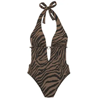 bruno banani Monokini Damen schwarz-gold Gr.36 Cup C/D