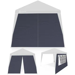 CASARIA Seitenwände für Pavillon 3x3 m 2 Stück Grau