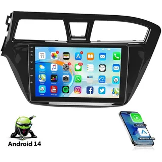 ESSGOO Für Hyundai i20 PB 2014-2017 Carplay Autoradio Android14 GPS Navi Autoradio (Carplay Android Auto Bluetooth EQ USB GPS Navi WIFI Touchscreen)