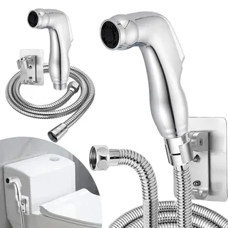 STOAT®bidet handbrause,Komplett mit Duschkopf, 1,5 Meter langem Brauseschlauch und klebrigem Duschkopfhalter.handbrause für waschbecken,waschbeckenbrause,bidet handbrause für toilette,bidet brause