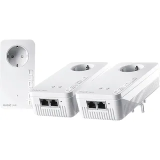 devolo Magic 2 WiFi 6 Multiroom Kit Powerline Adapter 2400 Mbit/s Kabellos und Kabelgebunden