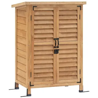 MCombo Gartenschrank Gerätehaus Geräteschuppen Garten Schuppen Schrank Holz 0690