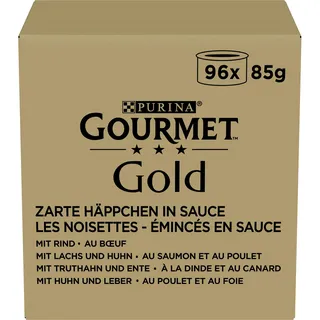 Purina Gourmet Gold Zarte Häppchen in Sauce 96x85g
