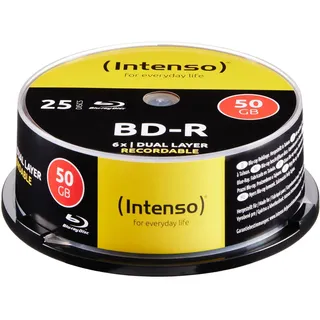 Intenso 5001124 Blu-ray 50GB 6x 25er Spindel