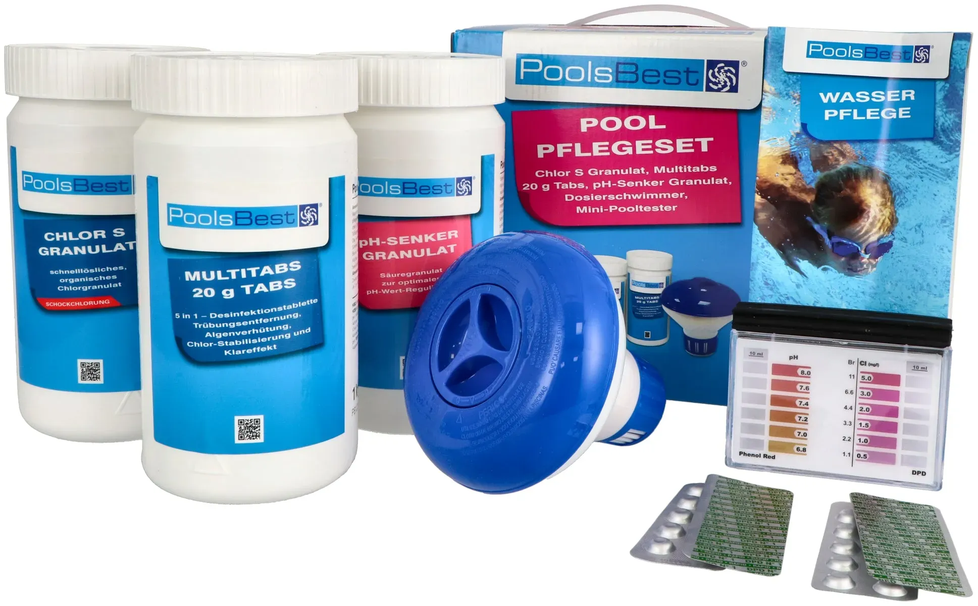 PoolsBest® Pool Starter Set 5in1 für Pool-Anfänger