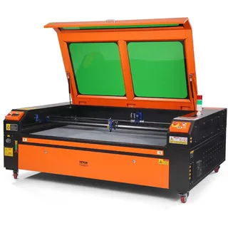 Vevor 130W CO2 Laser Graviermaschine 900x1400mm Lasergravierer 20mm Gravur-Stärke Lasergravurmaschine 800mm/s Graviergerät USB-Anschluss Kompatibel mit 2-Wege-Pass-Air-Assist, mit LightBurn, CorelDRAW, AutoCAD, Windows, Mac OS, Linux, für Holz, Acryl,