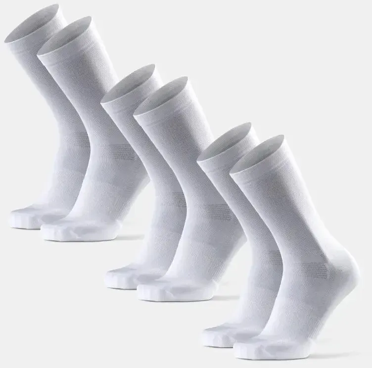AERO FAHRRAD CREW SOCKEN - 3-Pack - Weiß/Schwarz - 43-47