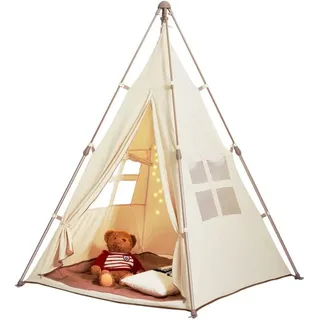 Mophorn Vevor Spielzelt für Kinder, Tipi-Zelt für Kinder von 1–5 Jahren, faltbares Kleinkinderzelt mit Matte und Tragetasche, Zelt für Kinder mit Fenstern