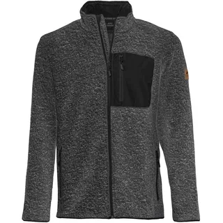 Forsberg warme Strickjacke mit Brusttasche / dunkelgrau / S