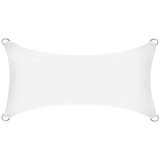 Estexo Sonnenschutzsegel Sonnendach Sonnenschutz UV-Schutz HDPE Weiß 2x4m (Rechteck)