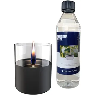 Kleining lilly 10 black sicheres tischfeuer tenderflame gift set Ø 10 x 11,5cm