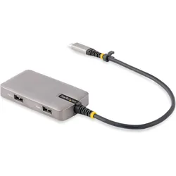 StarTech 104B-USBC (USB-C, 5 Ports), Dockingstation + USB Hub, Schwarz, Silber