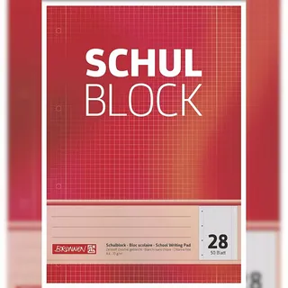 Brunnen Schulblock A4 Lineatur 28 50 Blatt