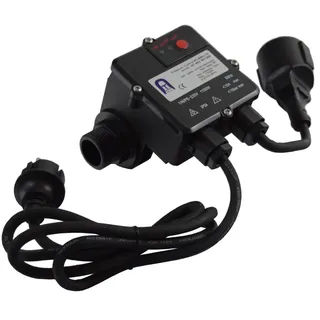Agora-Tec® Durchflusswächter DWv-10 verkabelt, Pumpen Druckschalter zur Pumpensteuerung für Kreiselpumpen, Tauchpumpen, Tiefbrunnenpumpen und Hauswasserwerke