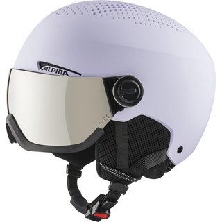 - Hochwertiger & Leichter Skihelm Mit Kontrastverstärkendem Visier Für Erwachsene, Lilac-matt, 51-55 cm