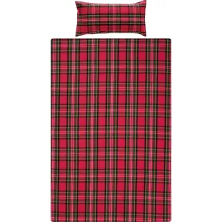 Erwin Müller Flanell-Bettwäsche rot (155x220+40x80cm)