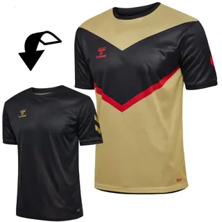 hummel E24C Reversible Poly Kinder T-Shirt, schwarz - 164