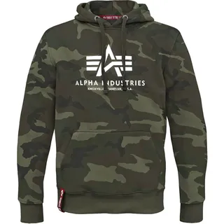 Alpha Industries Basic Camo Kapuzenpullover Olive Camo M