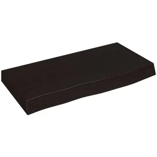 vidaXL Waschtischplatte, Dunkelgrau 60x30x6 cm Massivholz Behandelt