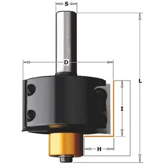 CMT Orange Toos 660.990.11 - Hartmetall-Falzfräser mit Wendeplatten Z2 S=12 D=50.8X28.3