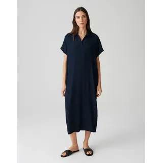 Opus Midikleid | Midikleid WANNI aus Viskosemix mit zarter Struktur Coal Blue, 38