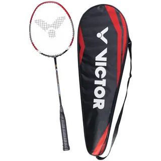 VICTOR Badmintonschläger V-3700 Magan für Einsteiger, Freizeit- und Hobbyspieler, rot