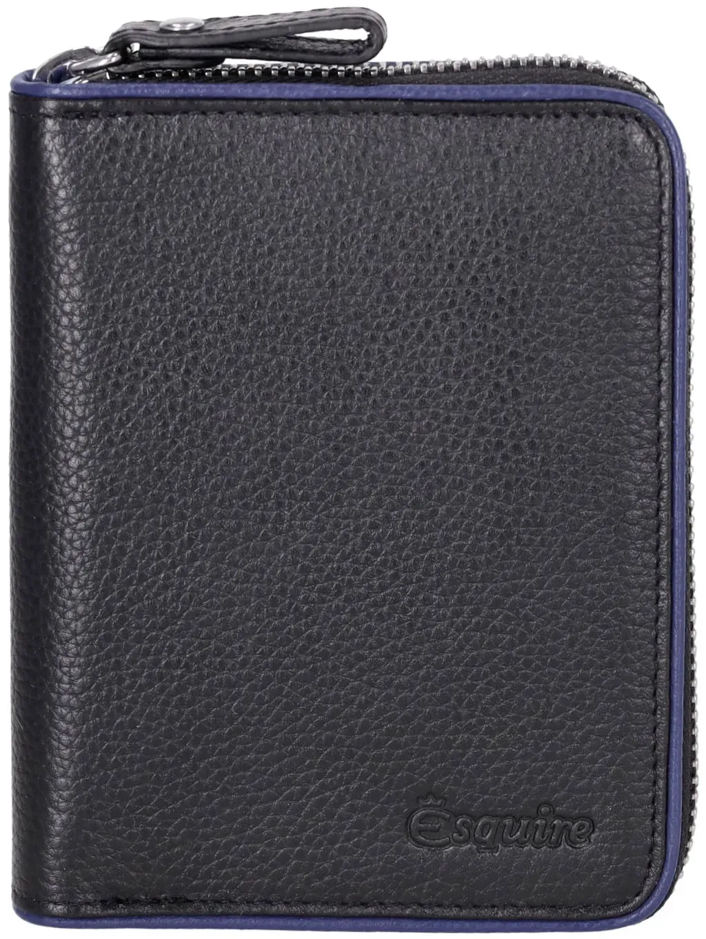 Esquire Reißverschlussbörse Damen Color Piping 095607 schwarz-royal - 13