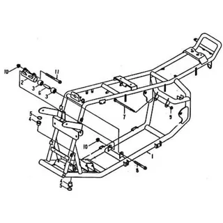 Rex Quad 50 Rahmen Gestell Metallrahmen 50ccm 2Takt 94003 Motorroller.de Fahrgestell Rahmenteil Grundgerüst Fahrzeugrahmen Fahrzeuggestell ATV SMC...