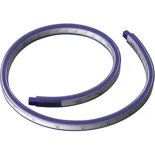 Alco Lineal Kurvenlineal 40 cm blau blau