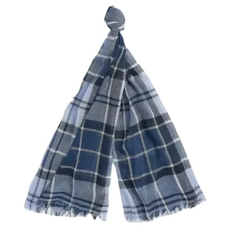 Barbour USC0315-TN22 Welton Tartan Summer Scarf CLASSIC BERWICK BLUE TARTAN