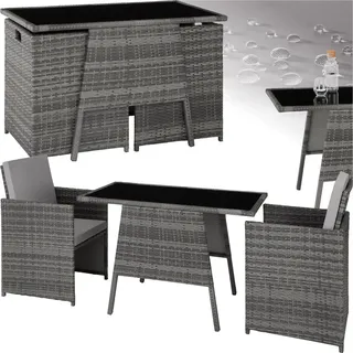 Tectake  Lausanne Set 3-tlg. grau