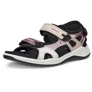 Ecco X-TRINSIC K Riemchensandale, Outdoorsandale, Trekkingschuh, Sommerschuh mit Klett rosa 24 EU