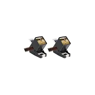 LED Diabetrachter für Alte Dias, 35mm Negativ und Diaprojektor Dia-Betrachter, mit 3-fache Vergrößernder und USB Stromkabel (Packung mit 2)