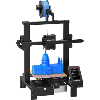 Longer LK4 X 3D Drucker, 3D Printer 95% vormontiert mit Präzisem Automatischem 16-Punkt-Leveln, Open Source Motherboard, 3D-Touchscreen, Druckgröße 220x220x250mm für DIY Home School Printing