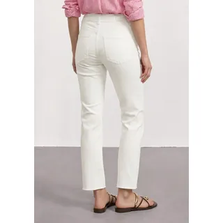 STREET ONE High Waist Flared Leg Jeans im Slim Fit Off White washed, 30 - 30W / 28L