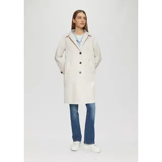 S.Oliver Carcoat mit Rückenschlitz und Riegeldetail am Ärmel wollweiß 42