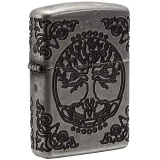 Zippo Tree of Life - Sturmfeuerzeug Nachfüllbar Silber
