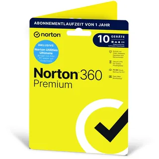 NortonLifeLock Norton 360 Premium | 10 Geräte | 1 Jahr, Download