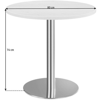 Hammerbacher Bistrotisch buche 80,0 x 80,0 x 74,5 cm