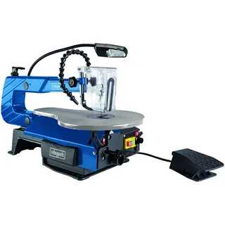 SCHEPPACH Dekupiersäge DECO-XLS 120 W 50 mm 500-1700 U/min Fußschalter LED-Arbeitslampe flexibles Gebläse