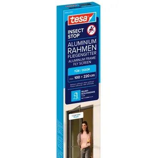 Tesa INSECT STOP Fliegengitter ALU COMFORT 55192-00003-00 Tür-Fliegengitter (B x H) 1000 mm x 2200 mm Anthrazit 1 St.