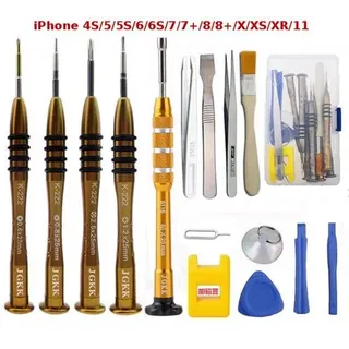 Premium-Werkzeugset für iPhone 4, 4S, 5, 5S, 6, 6S, 7, 7+, 8, 8+, X, XS, XR, 11