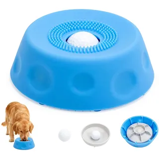 Schleckball Slow Feeder für Hund, 2026 Neueste Silikon Leckspielzeug mit Anti-Rutschbasis, Leckball Lick Bowl für Hunde Große, Mittlere, Kleine, Pfötchenliebe Schleckball