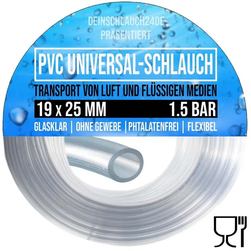 19 x 25 mm PVC Luft Filter Wasser Universal Labor Aquarium Terrarium Schlauch kl...